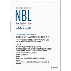 NBL No.1272  ［日本私法学会シンポジウム資料］ 多様なリスクへの法的対応と民事責任 ［論説］日本政府GLとCSDDD