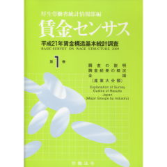 賃金センサス　第1巻（平成22年版）