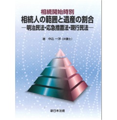 相続開始時別 相続人の範囲と遺産の割合-明治民法・応急措置法・現行民法-